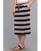 Allen Allen Stripe Skirt - Lyst
