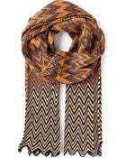 Missoni Patterned Scarf - Lyst