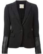Pinko Panelled Sleeve Blazer - Lyst