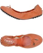 Tod's Ballet Flats - Lyst