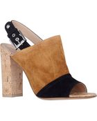 Gianvito Rossi Two-Tone Halter-Strap Sandals - Lyst