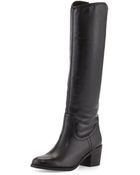 Sam Edelman Loren Leather Knee Boot - Lyst