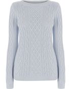 Oasis Boxy Cable Knit Jumper - Lyst