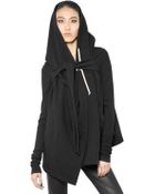 Rick Owens Drkshdw Hooded Cotton Fleece - Lyst