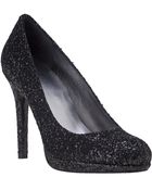 Stuart Weitzman Glitswoon Pump Black Glitter - Lyst