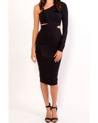 Donna Mizani Mid Length One Shoulder Cut Out - Lyst