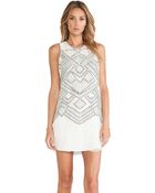 Parker Allegra Sequined Dress - Lyst