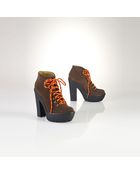 Polo Ralph Lauren Suede Helene Bootie - Lyst