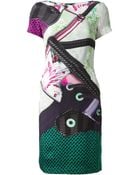 Mary Katrantzou Abstract Printed Dress - Lyst