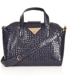 Topshop Croc Twistlock Winged Holdall Bag - Lyst