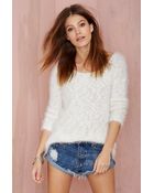Nasty Gal Fuzz Worthy Shaggy Sweater - Lyst