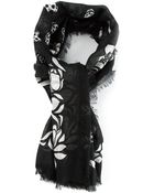 Alexander McQueen Skull Print Scarf - Lyst