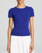 C By Bloomingdale's Short Sleeve Cashmere Sweater - Lyst