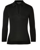 Ralph Lauren Black Label Cotton Top With Leather Elbow Patches - Lyst