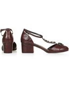 Topshop Jewel T-Bar Mid Shoes - Lyst