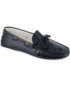 Tod's Patent Leather Loafers - Lyst