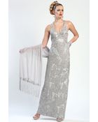 Sue Wong Soutache Embroidered Gown - Lyst