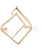 Alexis Bittar Gold Plated Geo Cuff Bracelet - Lyst