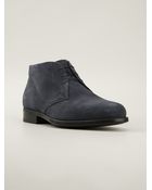 Ferragamo Lace-Up Desert Boots - Lyst
