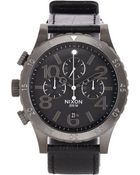 Nixon 48-20 Chrono Leather - Lyst