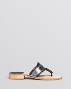Jack Rogers Flat Thong Sandals - Stardust Glitter - Lyst