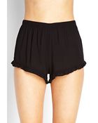 Forever 21 Soft Ruffled Tap Shorts - Lyst