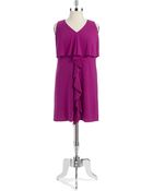 Jessica Simpson Plus Ruffle Front Popover Dress - Lyst