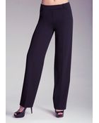 Bebe Wide Leg Pants - Lyst
