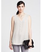 Banana Republic Sleeveless Blouse - Lyst