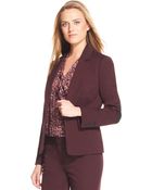 Anne Klein Singlebutton Elbowpatch Jacket - Lyst