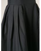 Comme Des Garçons Pleated Flared Midi Dress - Lyst