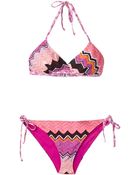 Missoni Zig Zag Crochet Knit Bikini - Lyst