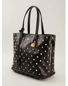Alexander McQueen 'Padlock' Studded Open Tote - Lyst