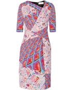 Peter Pilotto Grid Printed Stretch-Cady Dress - Lyst