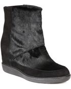 Vince Holly Calf Hair & Suede Wedge Ankle Boots - Lyst