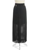 Vince Camuto Pleated Maxi Skirt - Lyst