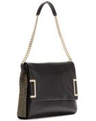 Jimmy Choo Ally Leather Shoulder Bag With Snakeskin - Lyst