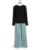 Hue Twopiece Sleep Tee and Pants Set - Lyst