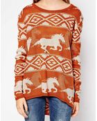 RVCA Buddy Sweater with Horse Print - Lyst