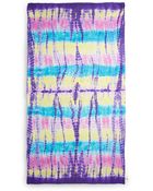 La Fiorentina Silk Multicolor Tiedye Scarf - Lyst