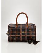 Lauren by Ralph Lauren Gallaway Barrel Satchel - Lyst