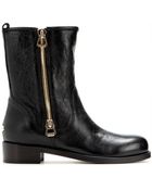 Jimmy Choo Disguise Leather Biker Boots - Lyst