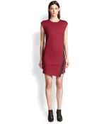 Ohne Titel Leather-Trimmed Jersey Dress - Lyst