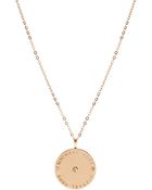 Michael Kors Logo Disc Necklace - Lyst