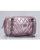 Chanel Pre-Owned Rose Fonce 2.55 Reissue Camera Bag - Lyst