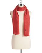 Polo Ralph Lauren Wool Blend Scarf - Lyst