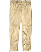Blumarine Leather Pants - Lyst