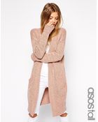 Asos Tall Longline Cardigan In Mohair - Lyst