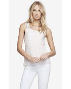 Express Baroque Lace Tank - Lyst