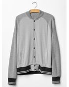 Gap Fleece Varsity Jacket - Lyst